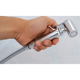 Bathroom/Toilet Handheld Shattaf Bidet Shower Spray, With Thermostatic Tap Valve And 150 cm Stainless Steel Hose