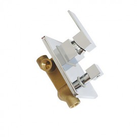 10"unleaded Square Head Wall Mount Brass Mixer Valve handheld Bathroom Shower set