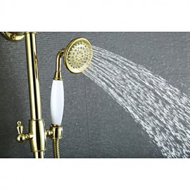 Shower Tap Antique Rain Shower / Handshower Included Brass Ti-PVD