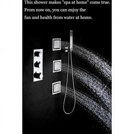 Shower Tap Contemporary LED / Thermostatic / Rain Shower / Sidespray / Handshower Included Brass Chrome