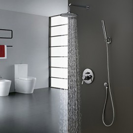 Contemporary Shower Tap with 8 inch Shower Head + Hand Shower