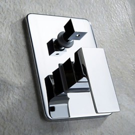 Shower Tap / Bathtub Tap Contemporary Waterfall / Rain Shower / Handshower Included Brass Chrome