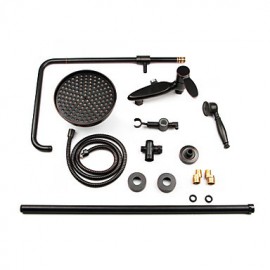 Antique Solid Brass Single Handle Wall Mount ORB Finish Lifting Shower Tap