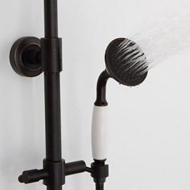 Shower Tap Antique Handshower Included / Rain Shower Brass Oil-rubbed Bronze
