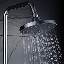 Warpeu Bathroom Rain Shower Set Chrome Brass Shower Mixer with Shower Head and 5 Functions Hand Shower