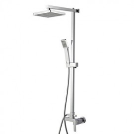 Contemporary Shower Tap with 8 inch Shower Head + Hand Shower