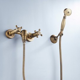 Tub Tap Antique Brass Finish with Hand Shower