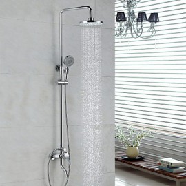 Shower Tap Contemporary Rain Shower / Handshower Included Brass Chrome