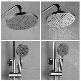Shower Tap Contemporary Rain Shower / Handshower Included Brass Chrome