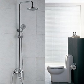 Shower Tap Contemporary Rain Shower / Handshower Included Brass Chrome