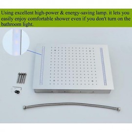 Shower Tap Contemporary LED / Thermostatic / Rain Shower / Sidespray / Handshower Included Brass Chrome