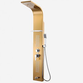 Shower Tap Art Deco/Retro Waterfall / Thermostatic / Rain Shower Stainless Steel Chrome