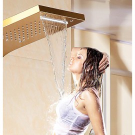 Shower Tap Art Deco/Retro Waterfall / Thermostatic / Rain Shower Stainless Steel Chrome