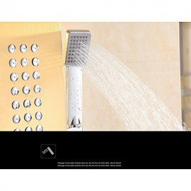 Shower Tap Art Deco/Retro Waterfall / Thermostatic / Rain Shower Stainless Steel Chrome