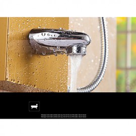 Shower Tap Art Deco/Retro Waterfall / Thermostatic / Rain Shower Stainless Steel Chrome