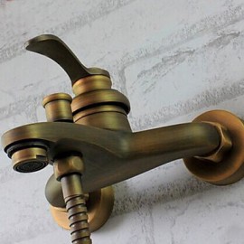 Bathtub Tap Antique Handshower Included Brass Antique Brass