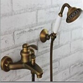 Bathtub Tap Antique Handshower Included Brass Antique Brass
