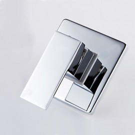 Brass Thermostatic Rainfall Shower Tap, LED Temperature Sensitive 3 Colors Shower