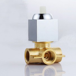 Brass Thermostatic Rainfall Shower Tap, LED Temperature Sensitive 3 Colors Shower