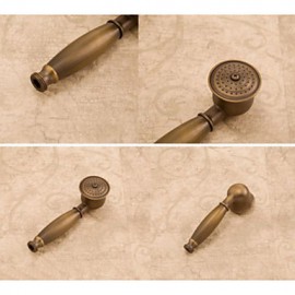 Antique Brass Rain Bathroom Shower Set Tap W/Tub Tap Mixer Tap Wall Mount
