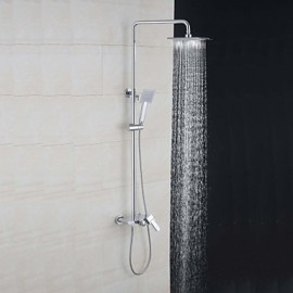 Shower Tap Contemporary Rain Shower/Handshower Included Brass Chrome