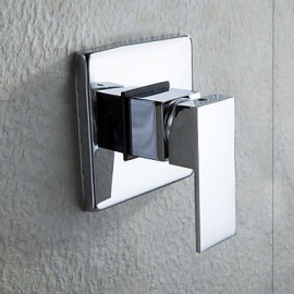 Chrome Wall Mount Rain Single Handle Shower Tap