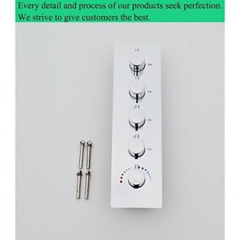 Shower Tap Contemporary LED / Rain Shower / Sidespray / Handshower Included Brass Chrome