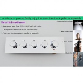 Shower Tap Contemporary LED / Rain Shower / Sidespray / Handshower Included Brass Chrome