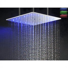 Swash And Rainfall Bathroom LED Shower Tap Set, 20 Inch Ceil Mounted Shower Head And 6 Pcs Big Spa Body Massage Spray