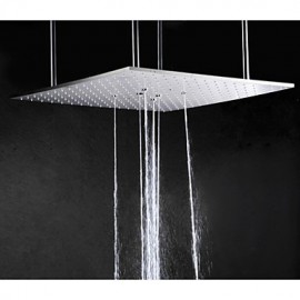 Swash And Rainfall Bathroom LED Shower Tap Set, 20 Inch Ceil Mounted Shower Head And 6 Pcs Big Spa Body Massage Spray