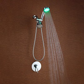Shower Tap - Contemporary - LED / Handshower Included - Brass (Chrome)