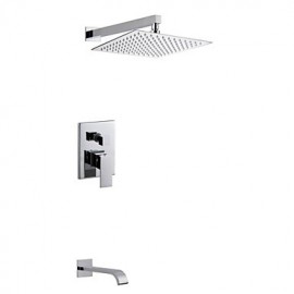 Shower Tap Contemporary Rain Shower Brass Chrome