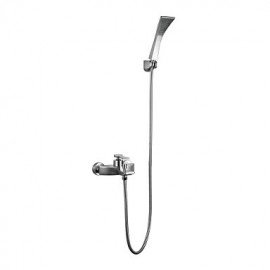 Shower Tap / Bathtub Tap - Contemporary - Handshower Included - Brass (Nickel Brushed)