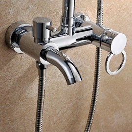 Shower Tap Contemporary Rain Shower Brass Chrome