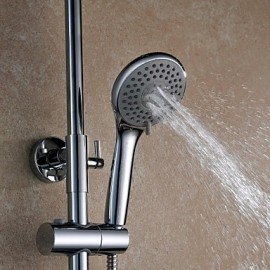 Shower Tap Contemporary Rain Shower Brass Chrome