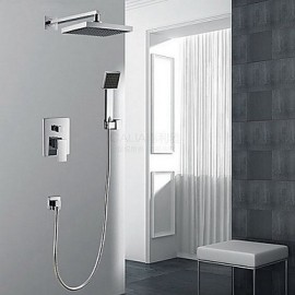 Shower Tap Contemporary Waterfall / Thermostatic / Rain Shower / Handshower Included Brass Chrome
