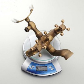 Traditional Antique Brass Bathtub Tap