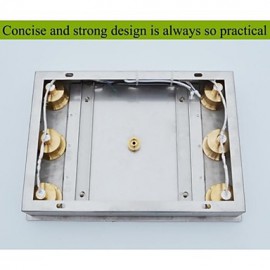 Shower Tap Contemporary LED / Rain Shower / Sidespray / Handshower Included Brass Chrome