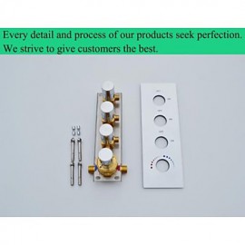 Shower Tap Contemporary LED / Rain Shower / Sidespray / Handshower Included Brass Chrome
