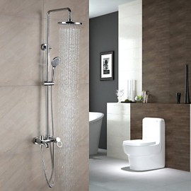 Shower Tap Contemporary Rain Shower / Handshower Included Brass Chrome