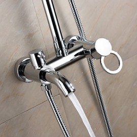 Shower Tap Contemporary Rain Shower / Handshower Included Brass Chrome