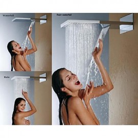 Shower Tap Contemporary Waterfall / Rain Shower / Sidespray / Handshower Included Brass Chrome