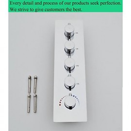 Shower Tap Contemporary Waterfall / Rain Shower / Sidespray / Handshower Included Brass Chrome