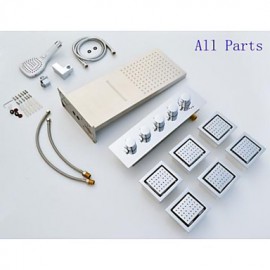 Shower Tap Contemporary Waterfall / Rain Shower / Sidespray / Handshower Included Brass Chrome