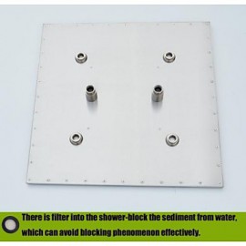 Shower Tap Contemporary LED / Thermostatic / Rain Shower / Sidespray / Handshower Included Brass Chrome