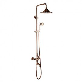 Shower Tap Antique Rain Shower / Handshower Included Brass Rose Gold
