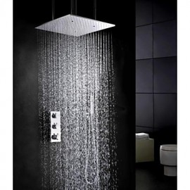 Shower Tap Contemporary Thermostatic / Rain Shower / Handshower Included Brass Chrome