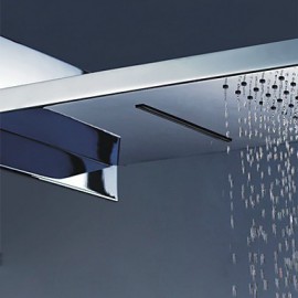 Shower Tap Contemporary Handshower Included / Rain Shower Brass Chrome