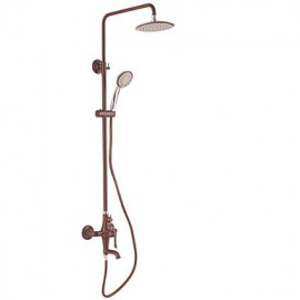 Shower Tap Contemporary Waterfall / Sidespray Brass Painting