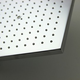 Contemporary Waterfall Brass Chrome Shower Tap with Air Injection Technology Shower Head